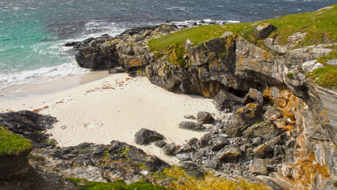 Meal beach in Burra Isle, Shetland