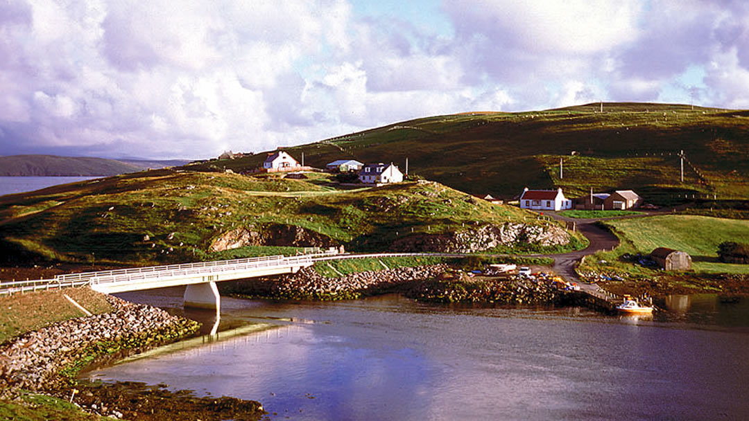 Muckle Roe bridge in the North Mainland of Shetland