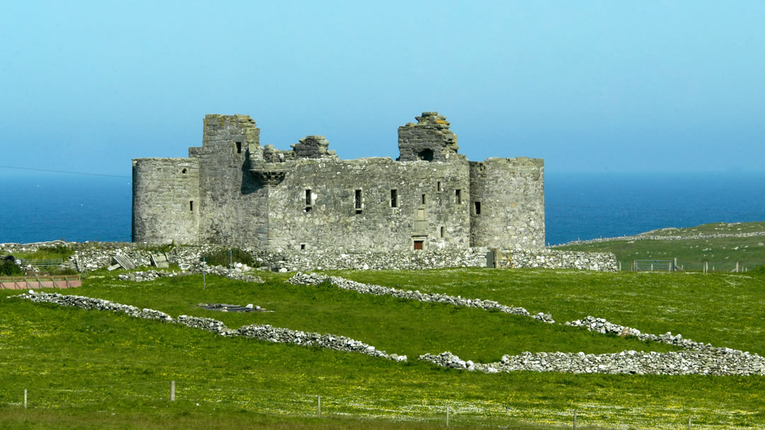 Muness Castle in Unst, Shetland