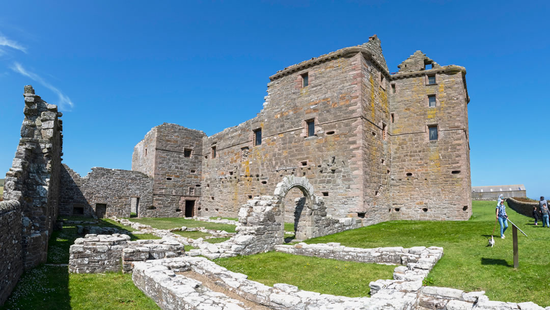 Noltland Castle in Westray in the Orkney islands