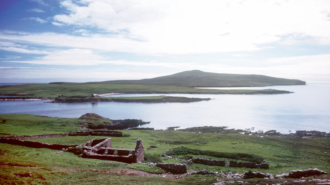 Noss viewed from Bressay in Shetland