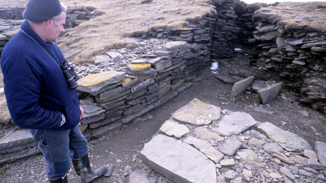 Ronnie Simison at the Tomb of the Eagles