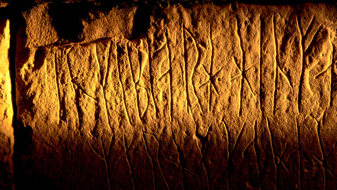 Runes in Maeshowe, Orkney