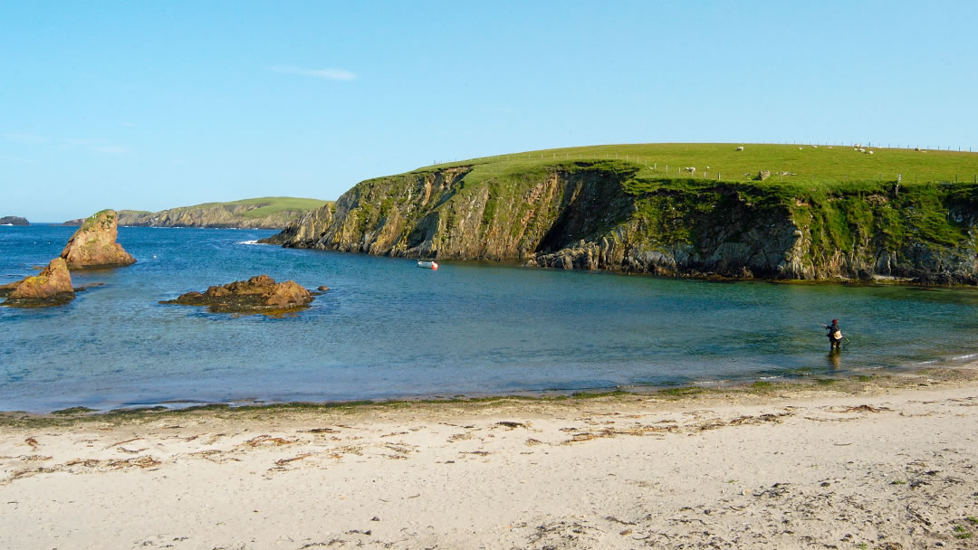 Spiggie beach in the South Mainland, Shetland