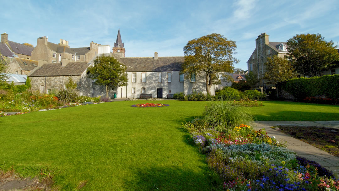 Tankerness house and gardens in Kirkwall, Orkney
