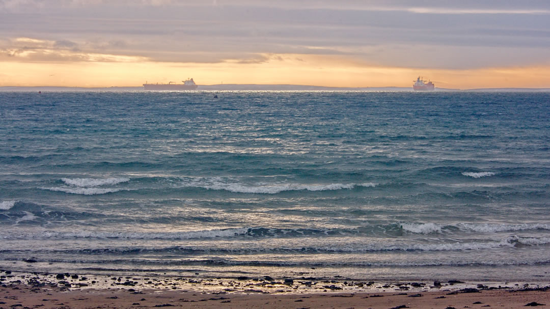 Tankers in Scapa Flow in Orkney