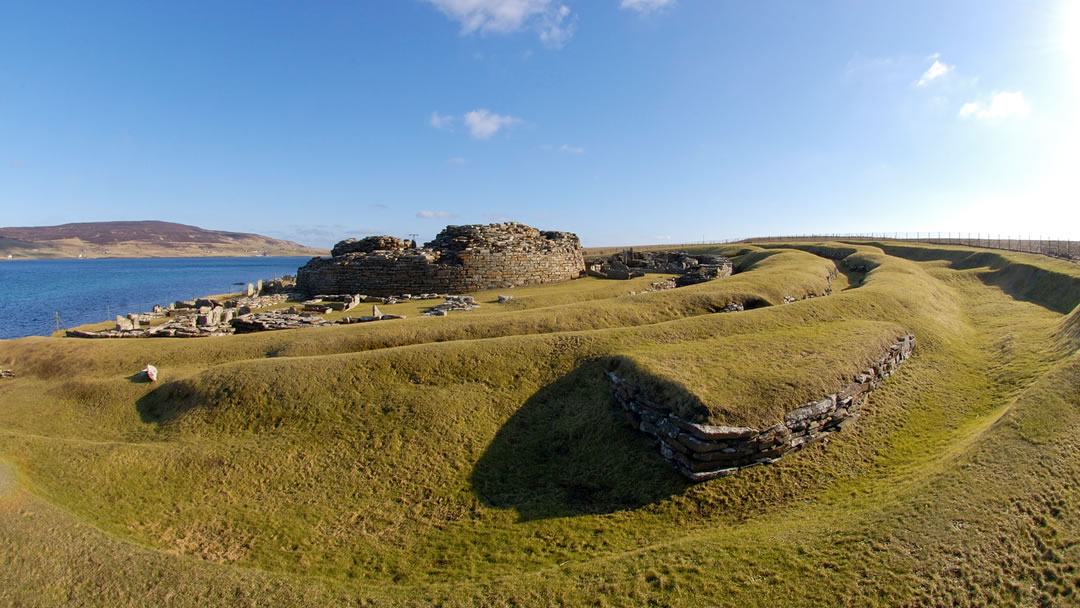 The Broch of Gurness in Orkney