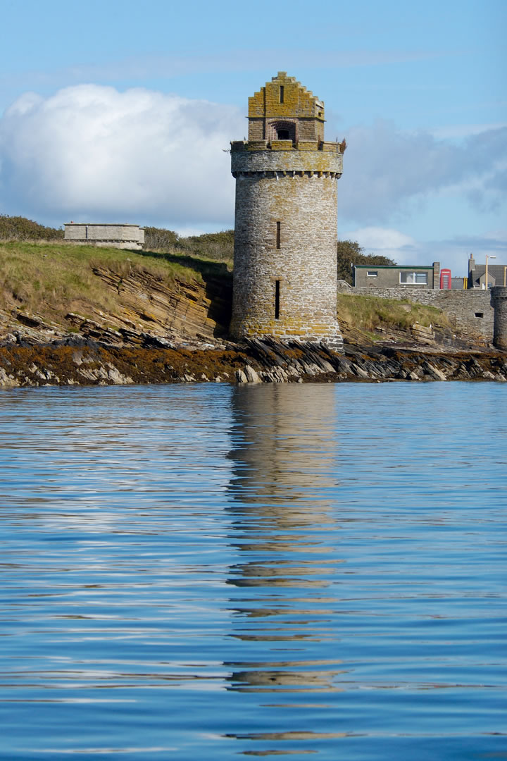 The Douche in Shapinsay, viewed from the sea