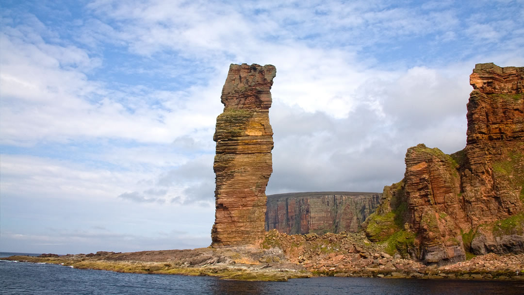 The Old Man of Hoy viewed from the sea