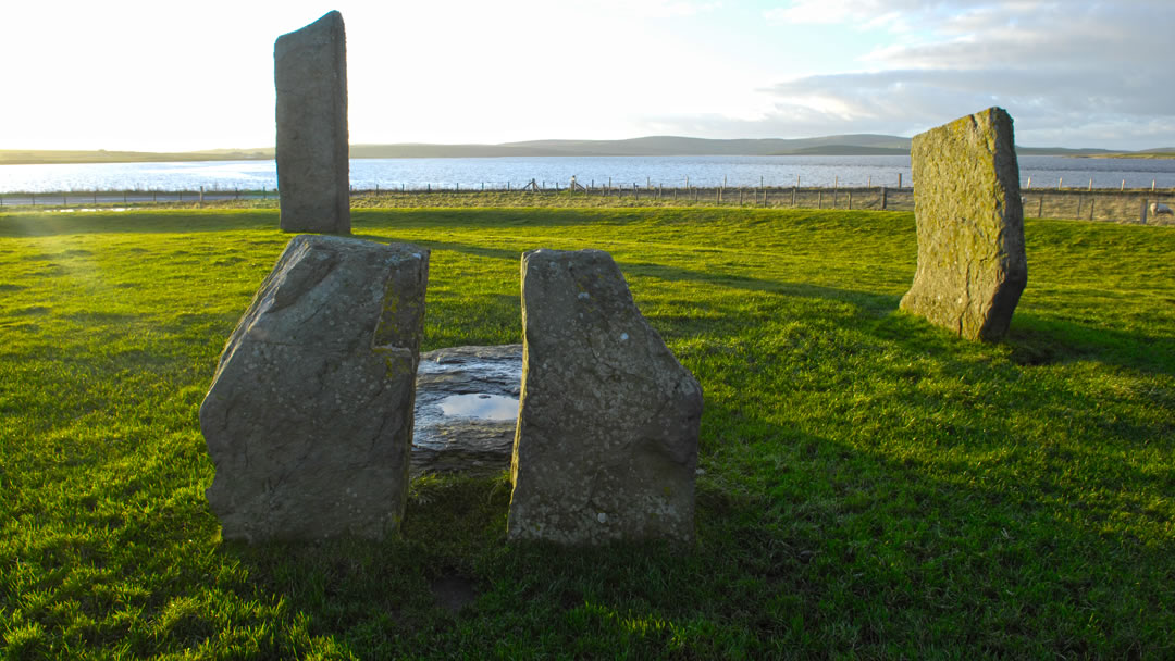 The Standing Stones of Stenness were built 5000 years ago