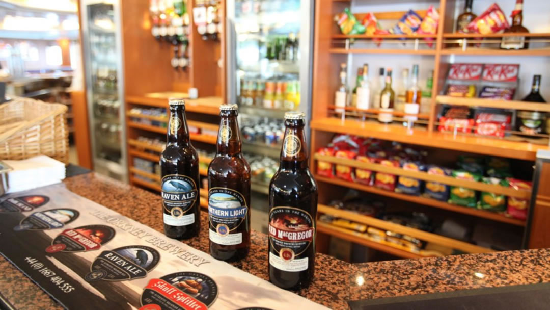 The bar on board MV Hamnavoe