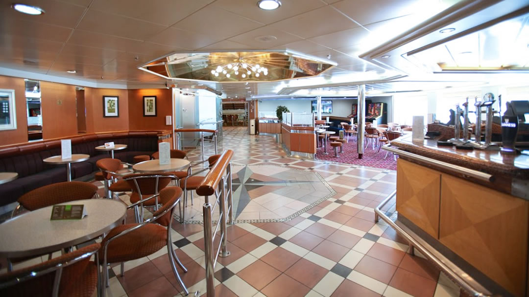 The bar on board MV Hjaltland