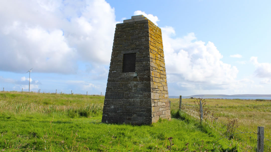 The cenotaph in Egilsay, Orkney