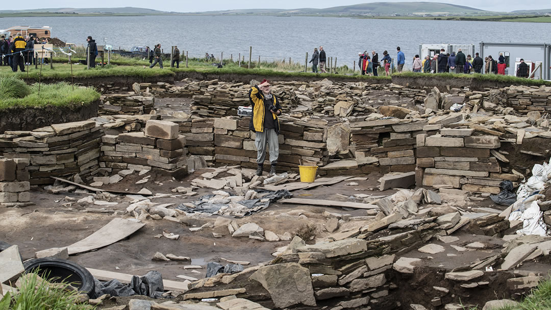 The dig at the Ness of Brodgar in Orkney