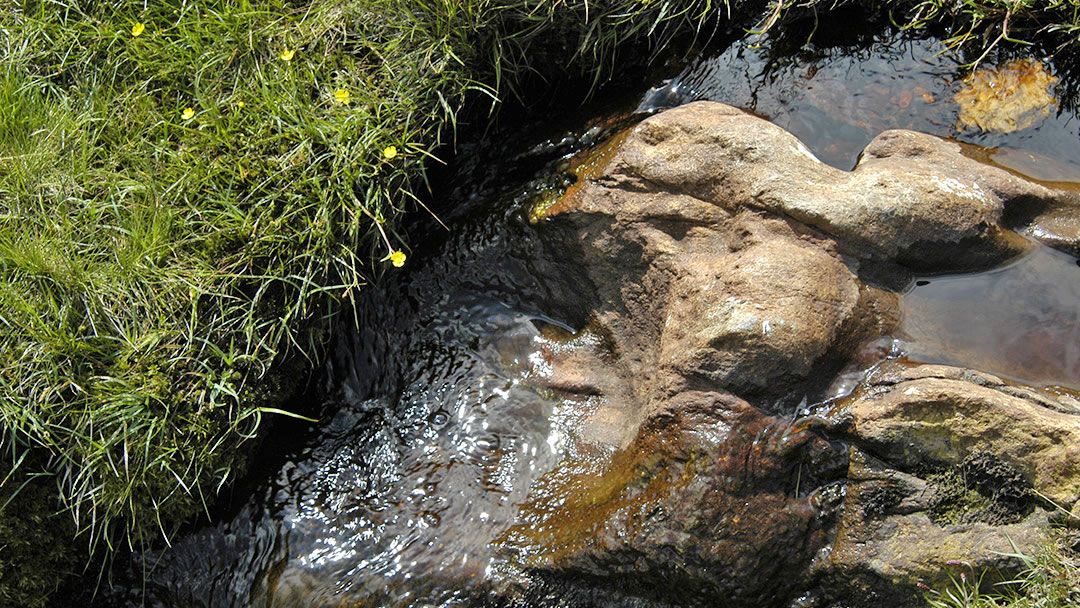 Catspund burn in Shetland