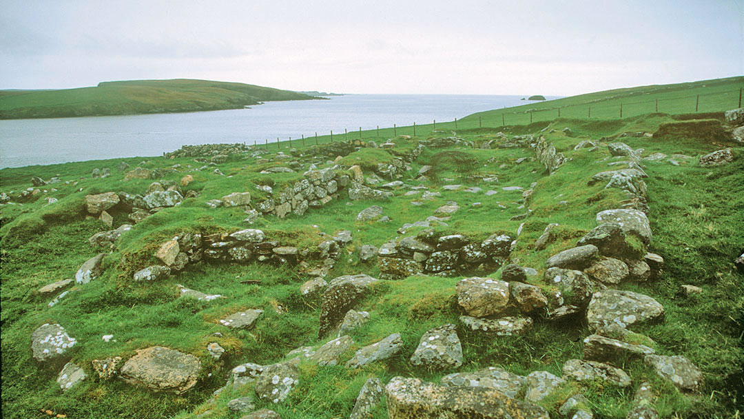 Underhoull longhouses in Shetland