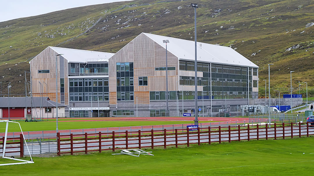 Anderson High School in Lerwick, Shetland by David Dixon