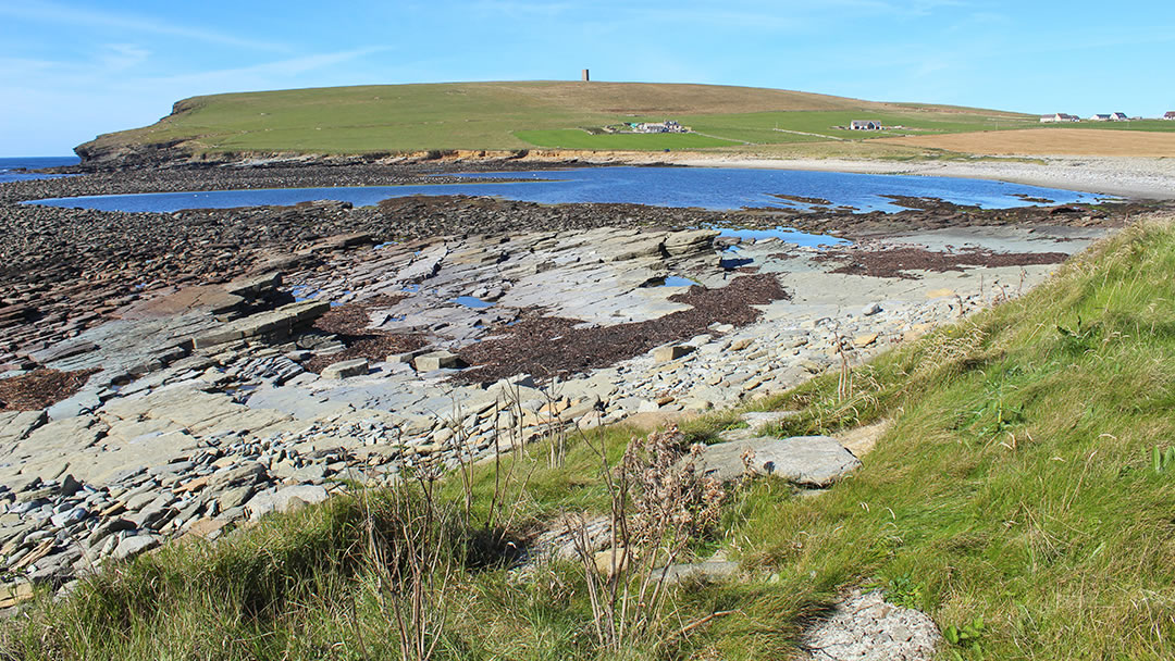 Marwick Bay and the tidal lagoon The Choin