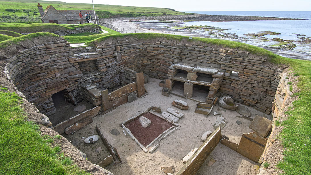 Orkney - Skara Brae house interior