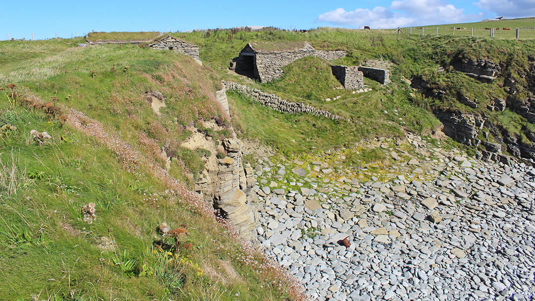 The fishermen's huts in Marwick, Orkney