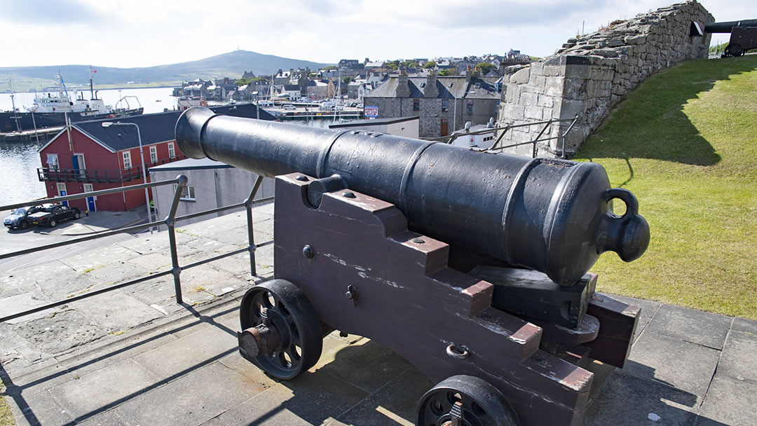 Fort Charlotte cannon, Lerwick, Shetland