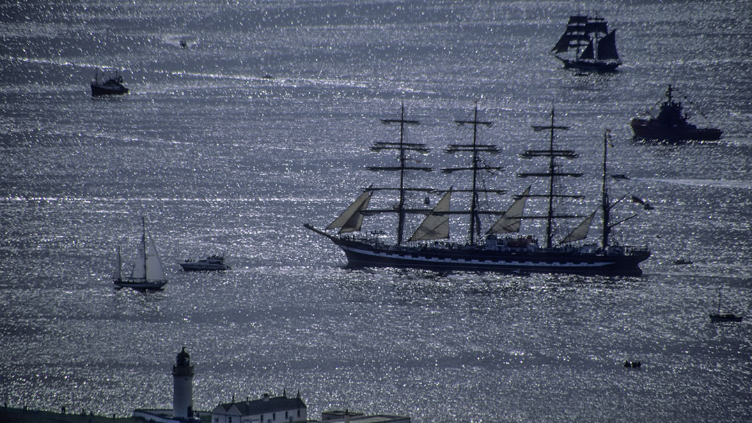 Tall ships in Bressay Sound, Shetland