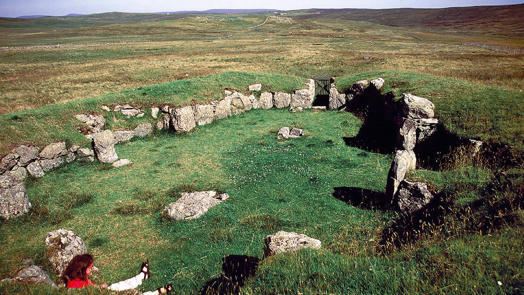 Neolithic Stanydale temple in Shetland