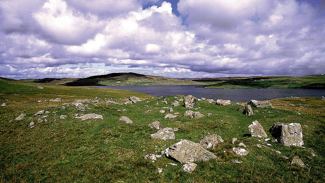 Neolithic crofts - Pinhoulland in the Shetland islands