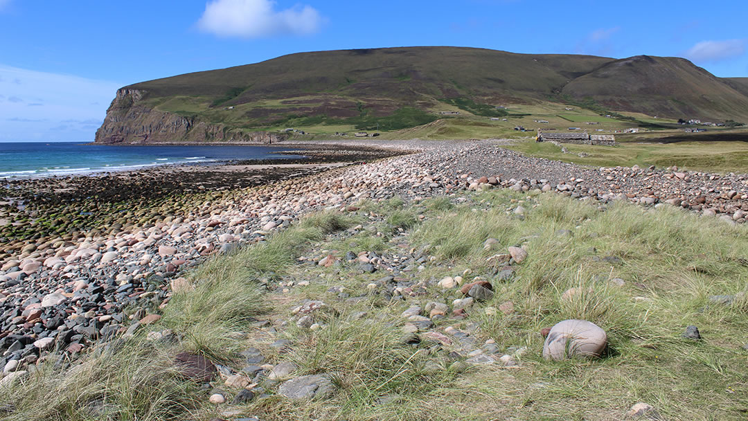 Rackwick beach in the Orkney islands