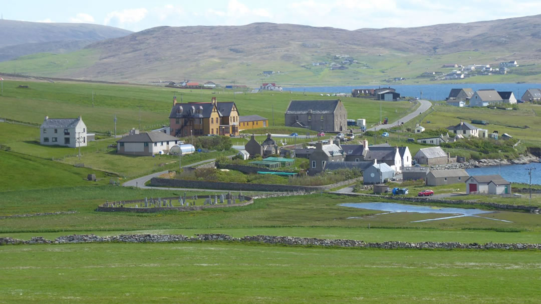 The village of Hillswick in Shetland geograph-6185180-by-Russel-Wills