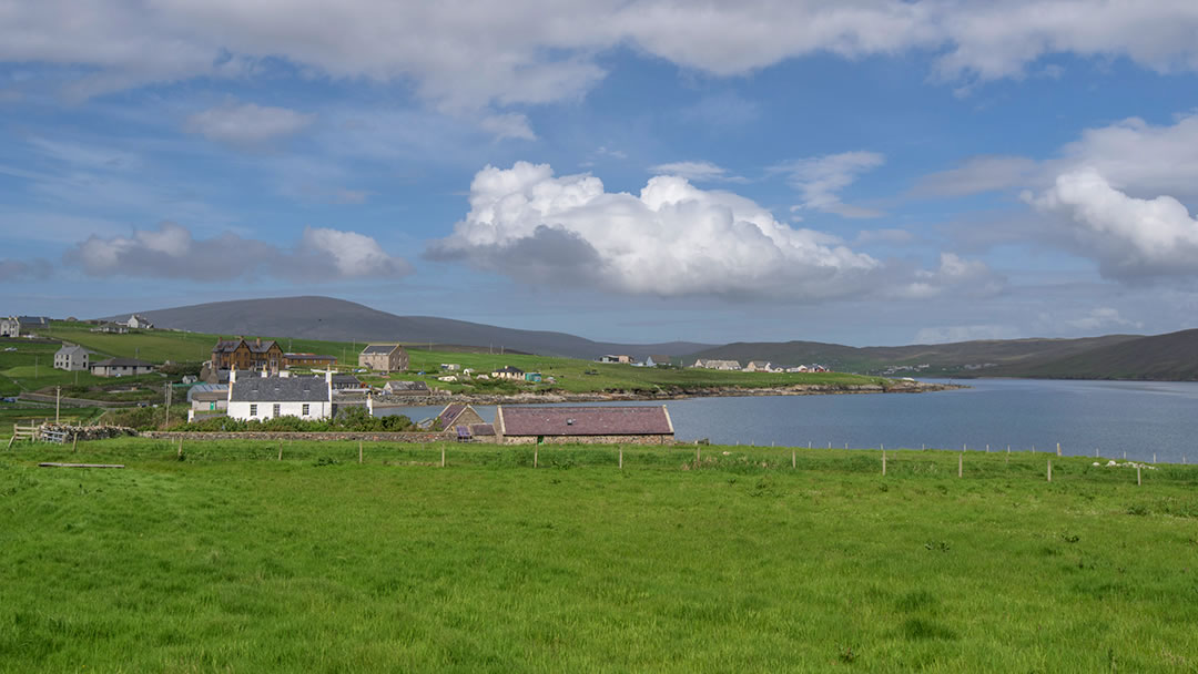 The village of Hillswick in Shetland geograph-6185180-by-Russel-Wills