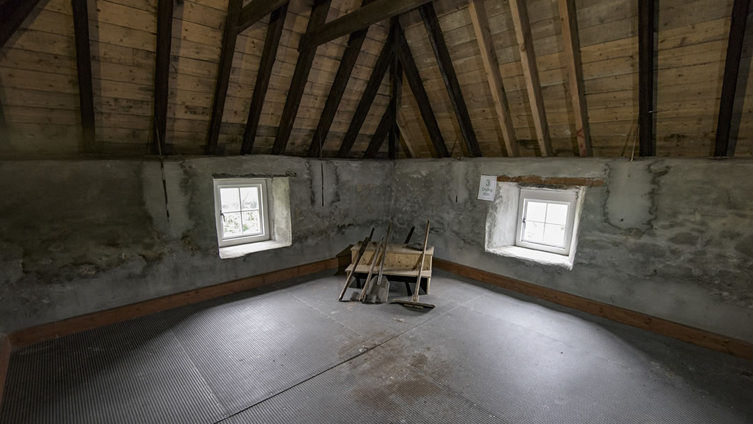 Drying kiln at Quendale Mill in Shetland