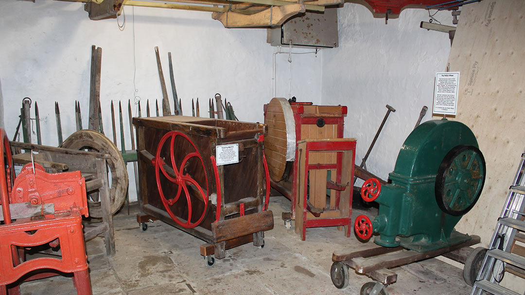 Farm machinery at Quendale Mill in Shetland