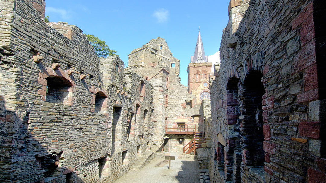 Inside the Bishop's Palace in Kirkwall Orkney