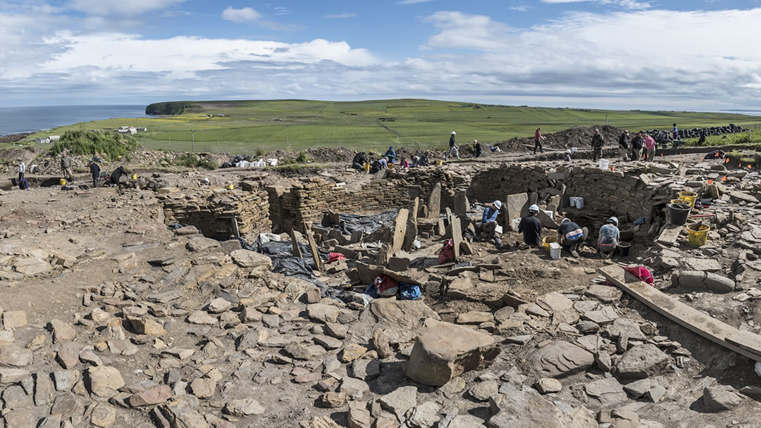 Iron Age Broch at the Cairns, South Ronaldsay, Orkney