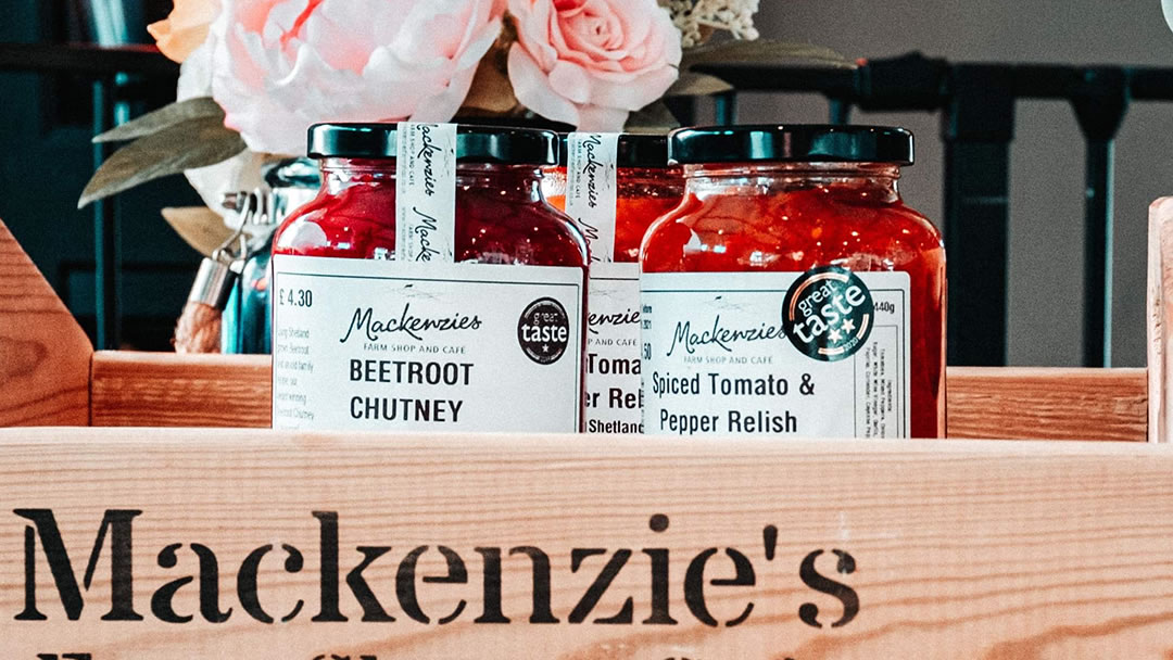 Jams, marmalades, chutneys and relish available at Mackenzies Farm Shop