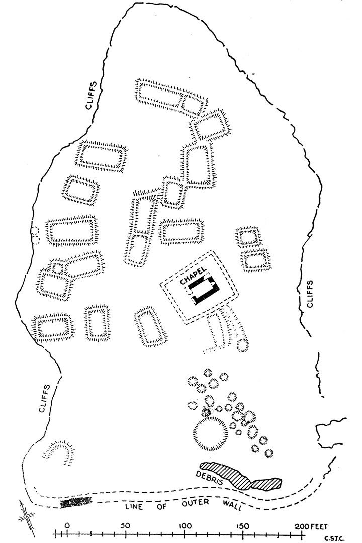 The Brough of Deerness - plan