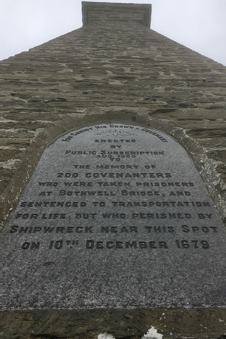 The Covenanters Memorial close up