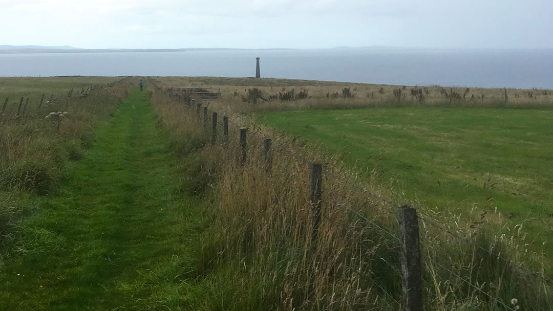 The path inland from the Covenanter's Memorial