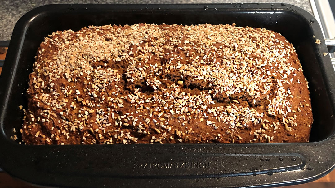 Beremeal and Oat Farmhouse Loaf - just out of the oven