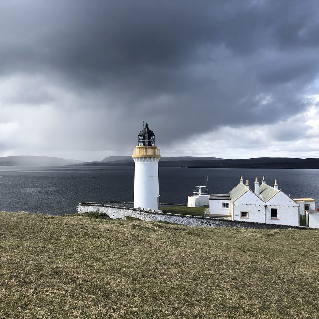 Bressay Lighthouse in Shetland