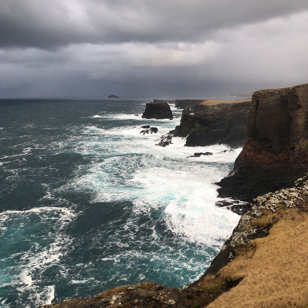 Eshaness cliffs in Shetland