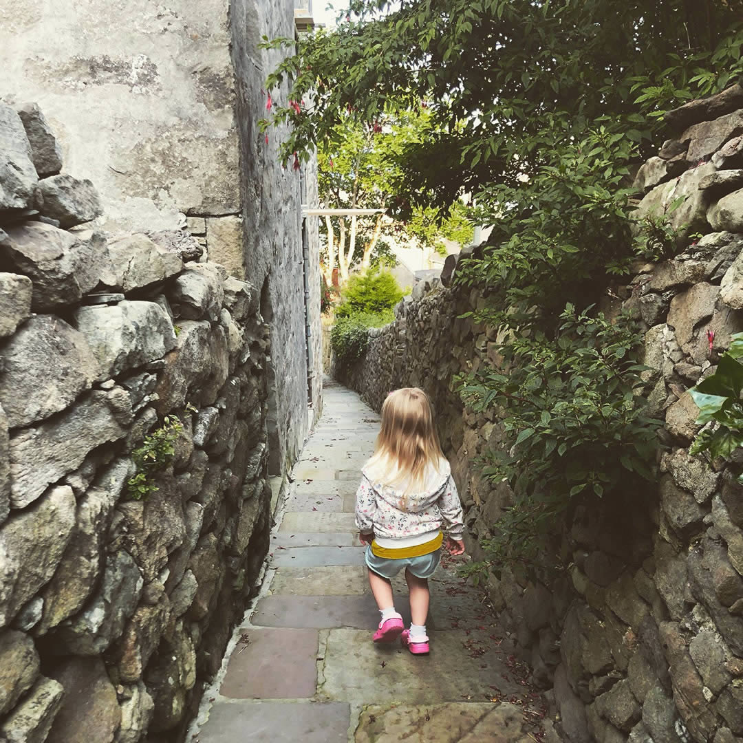 Pirate lane in Lerwick, Shetland