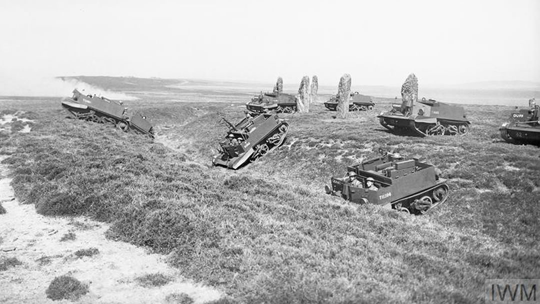 Bren gun carriers at the Ring of Brodgar