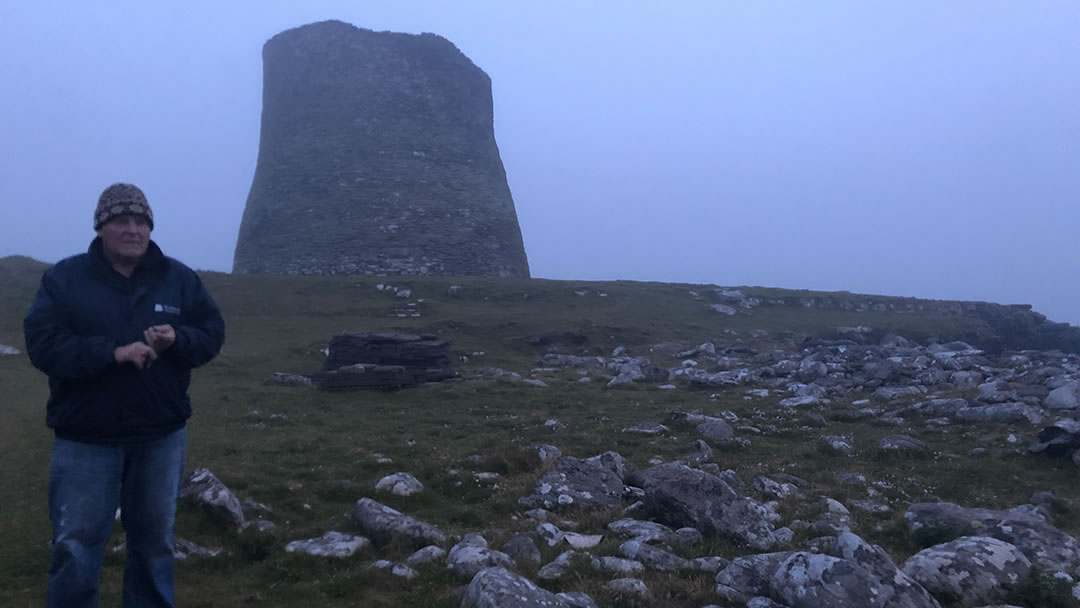 Mousa broch at night