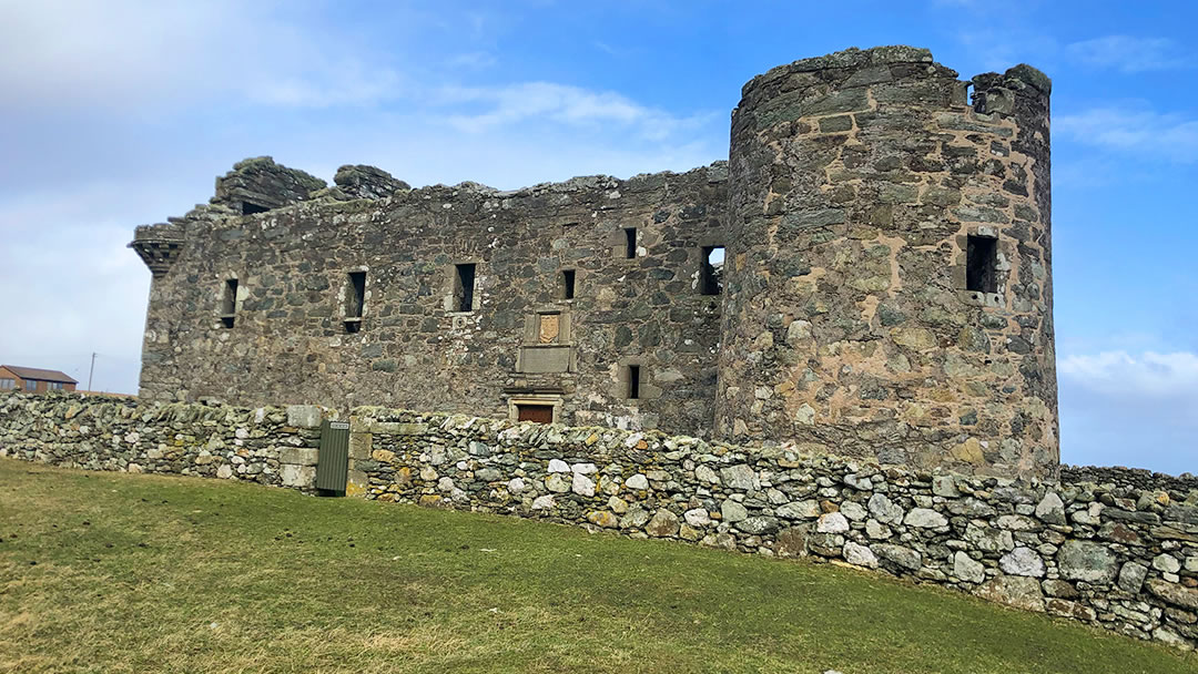 Muness Castle in Unst, Shetland