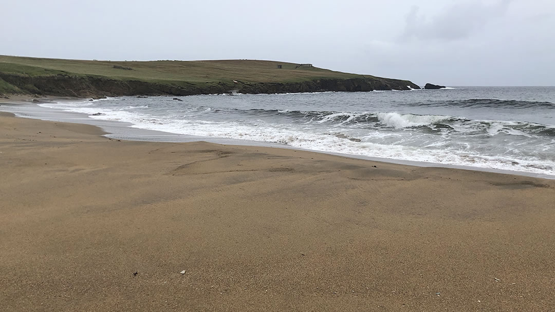 Skaw beach in Unst, Shetland - the most northerly beach in the UK