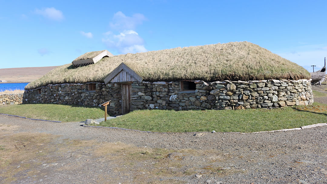 The Viking longhouse at Haroldswick, Unst, Shetland