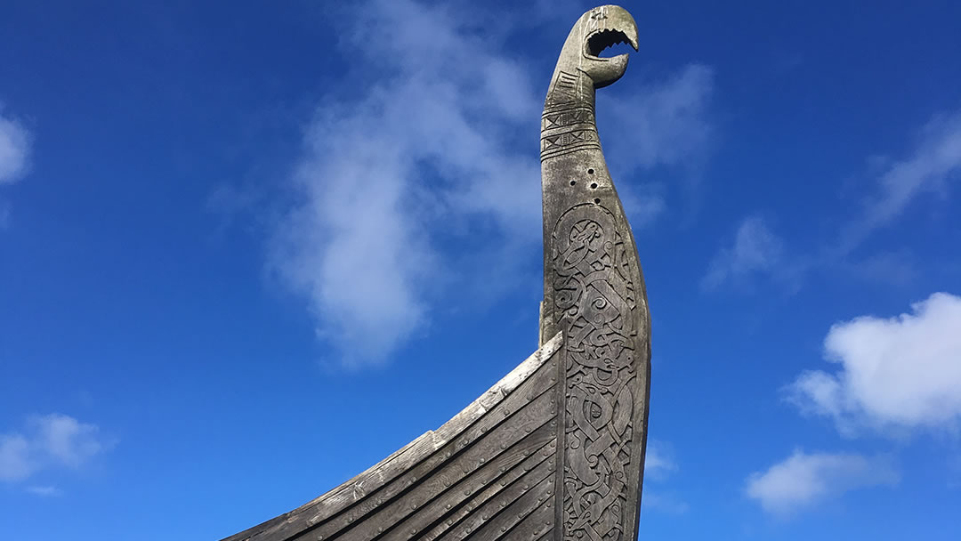The replica Viking longship, Skidbladner