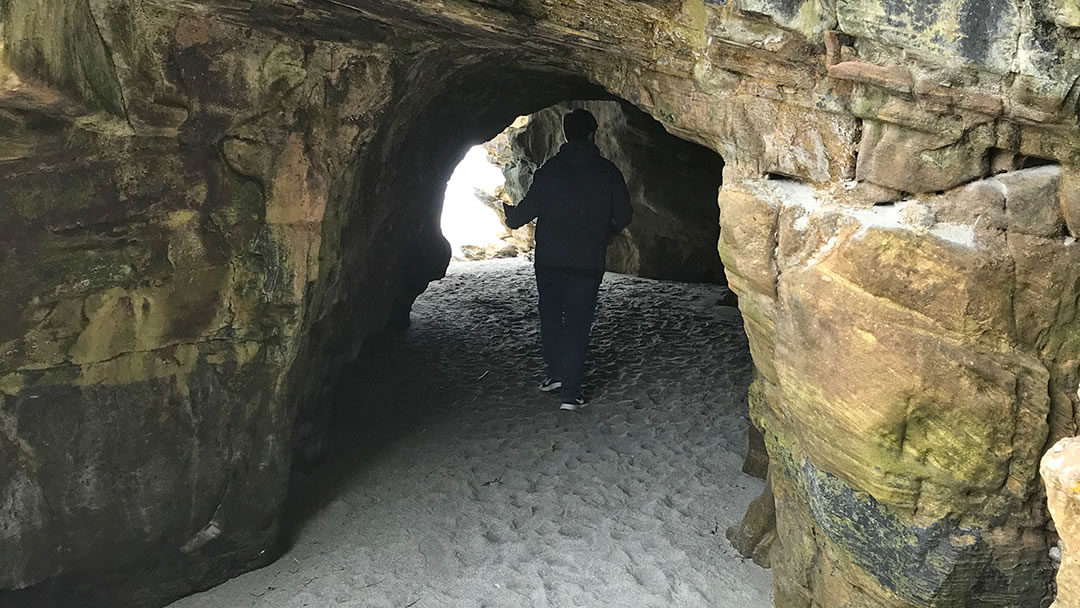 Caves at Doun Helzie, Sanday, Orkney